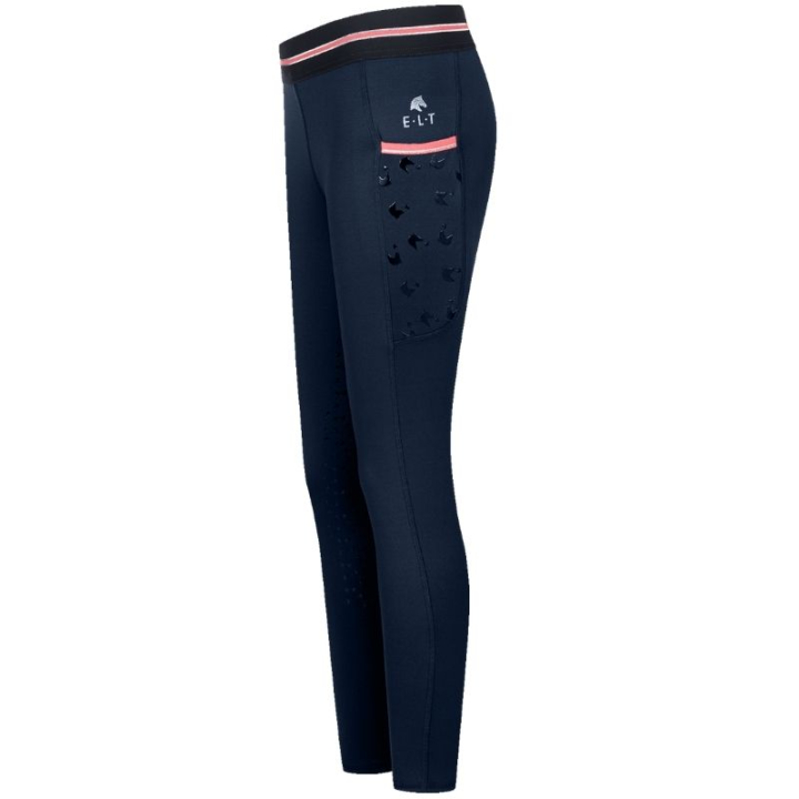 Legginsy jeździeckie Dzieci/Junior Lucky Leni Full Grip Granatowe w grupie Odzież jeździecka / Bryczesy / Legginsy jeździeckie przy Equinest (32544561NA_r)