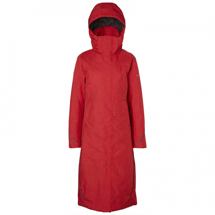 Płaszcz jeździecki Felicia Czerwony w grupie Odzież jeździecka / Płaszcze i kurtki / Płaszcze jeździeckie przy Equinest (3441040003RE)