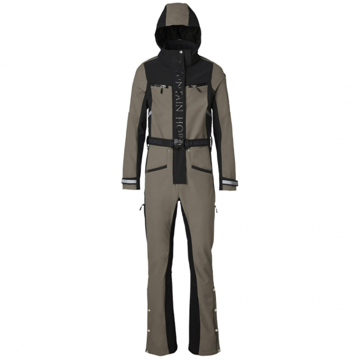 Ogrodniczki Jen Softshell Beżowe/Czarne w grupie Odzież jeździecka / Kombinezony jeździeckie przy Equinest (3446010003BE)