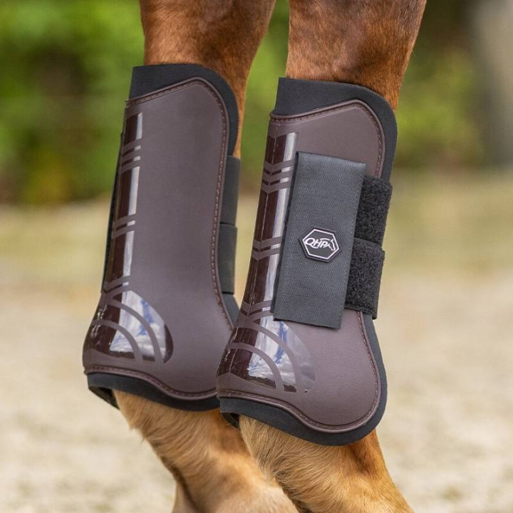 Ochraniacze skokowe przód Neopren Brązowe w grupie Sprzęt dla konia / Ochrona nóg / Ochraniacze skokowe przód przy Equinest (4033BR)