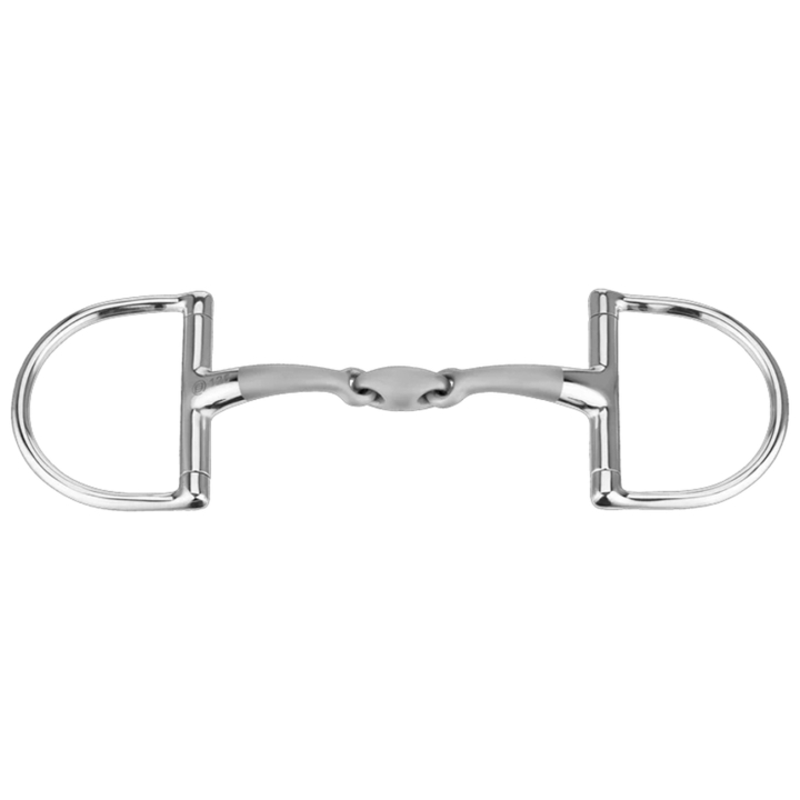 Wędzidło D-ring podwójnie łamane Satinox Ø70mm w grupie Sprzęt dla konia / Wędzidła / Wędzidła oliwkowe przy Equinest (4092611556_r)