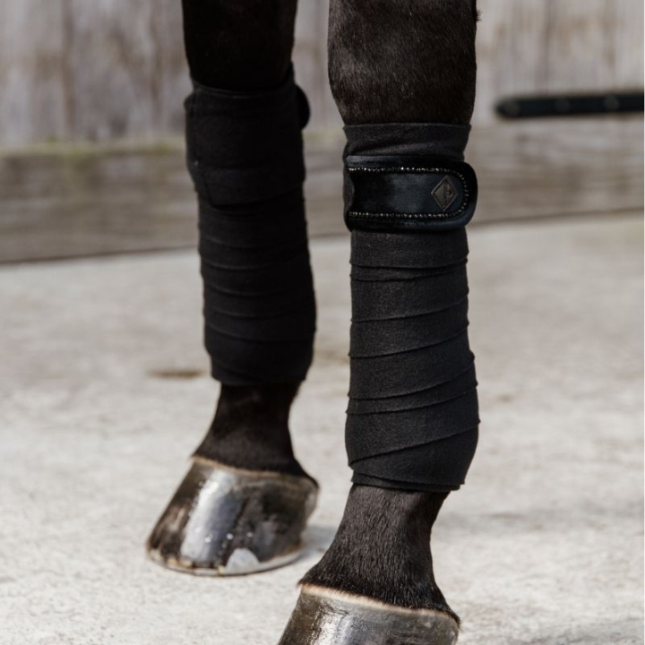Owijki Polar Fleece Perals Czarne w grupie Sprzęt dla konia / Ochrona nóg / Owijki przy Equinest (42113BA)