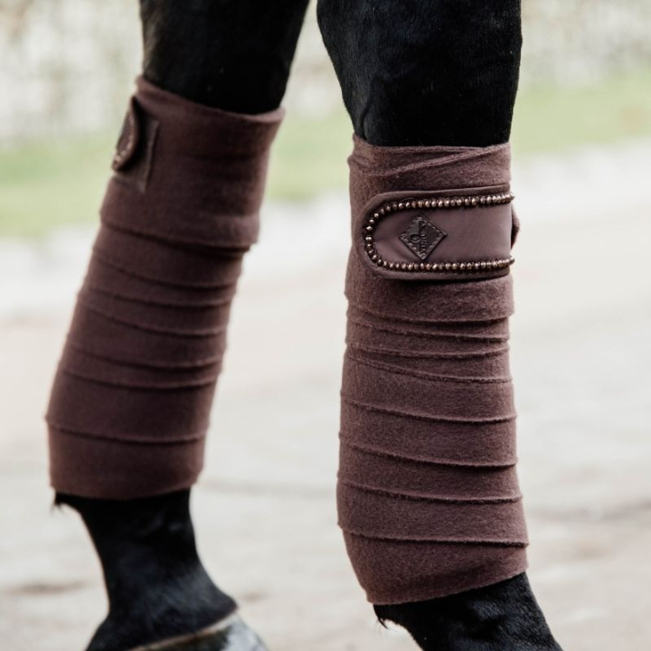 Owijki Polar Fleece Perals Brązowe w grupie Sprzęt dla konia / Ochrona nóg / Owijki przy Equinest (42113BR)