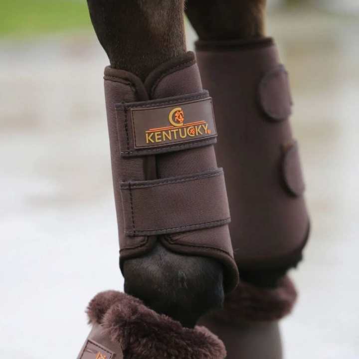 Ochraniacze treningowe 3D Spacer Front Brązowe w grupie Sprzęt dla konia / Ochrona nóg / Ochraniacze ujeżdżeniowe i treningowe przy Equinest (4230605FBR_r)