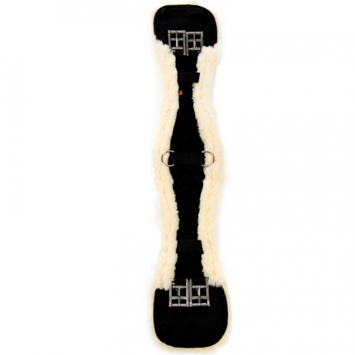 Popręg ujeżdżeniowy Sheepskin Czarny w grupie Sprzęt dla konia / Popręgi / Popręgi ujeżdżeniowe przy Equinest (42403Sv_r)