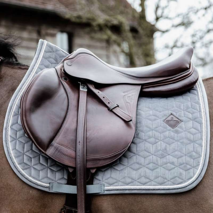 Czaprak Basic Velvet Szary w grupie Sprzęt dla konia / Czapraki / Czapraki skokowe i wszechstronne przy Equinest (42589Gr_r)