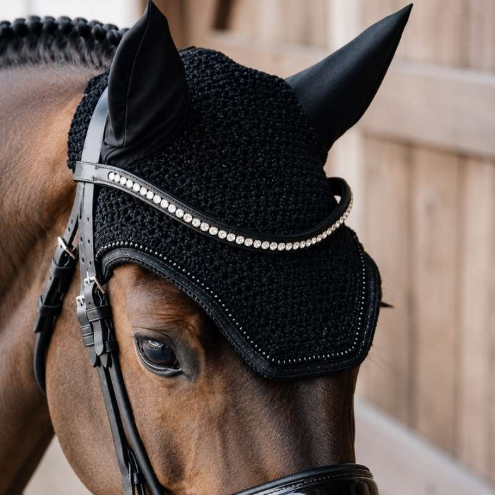 Nauszniki Wellington Glitter Czarne w grupie Sprzęt dla konia / Nauszniki przy Equinest (4261801FBA_r)