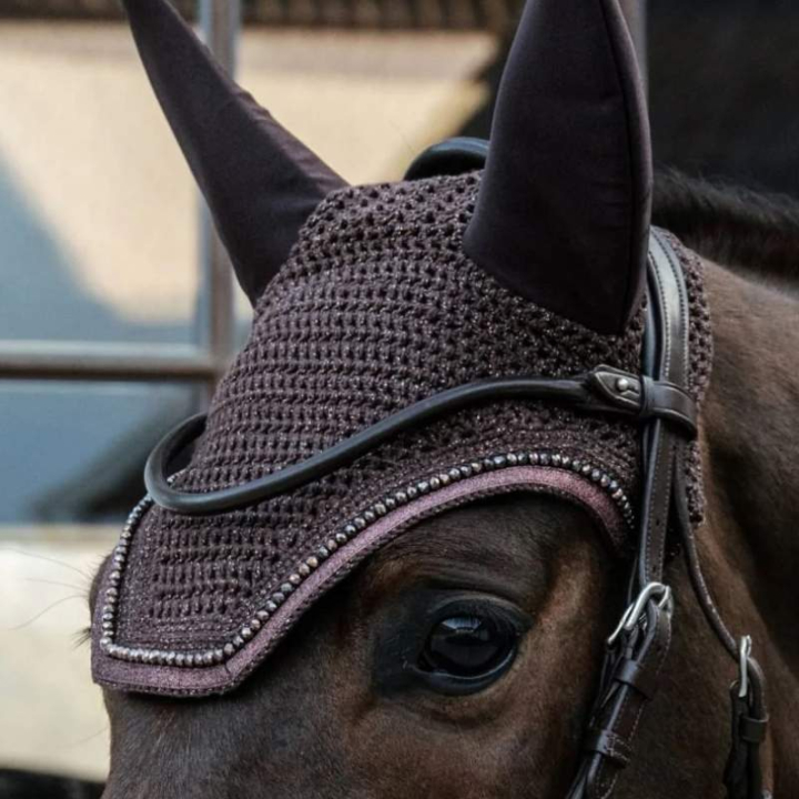 Nauszniki Wellington Glitter Soundless Brązowe w grupie Sprzęt dla konia / Nauszniki przy Equinest (4261905FBR_r)