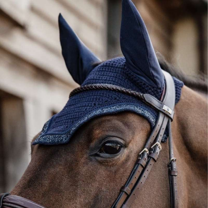 Nauszniki Wellington Glitter Stone Granatowe w grupie Sprzęt dla konia / Nauszniki przy Equinest (4262433FDNA_r)