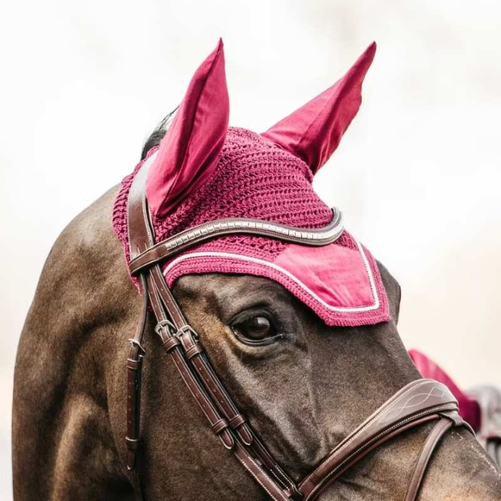 Nauszniki Wellington Velvet Fuksja w grupie Sprzęt dla konia / Nauszniki przy Equinest (4262616FFU_r)