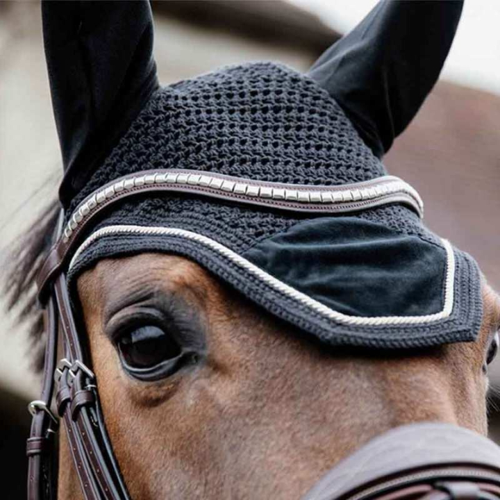 Nauszniki Wellington Basic Velvet Czarne w grupie Sprzęt dla konia / Nauszniki przy Equinest (4262808BA)