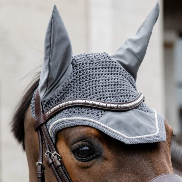 Nauszniki Wellington Basic Velvet Szare w grupie Sprzęt dla konia / Nauszniki przy Equinest (4262808GR)