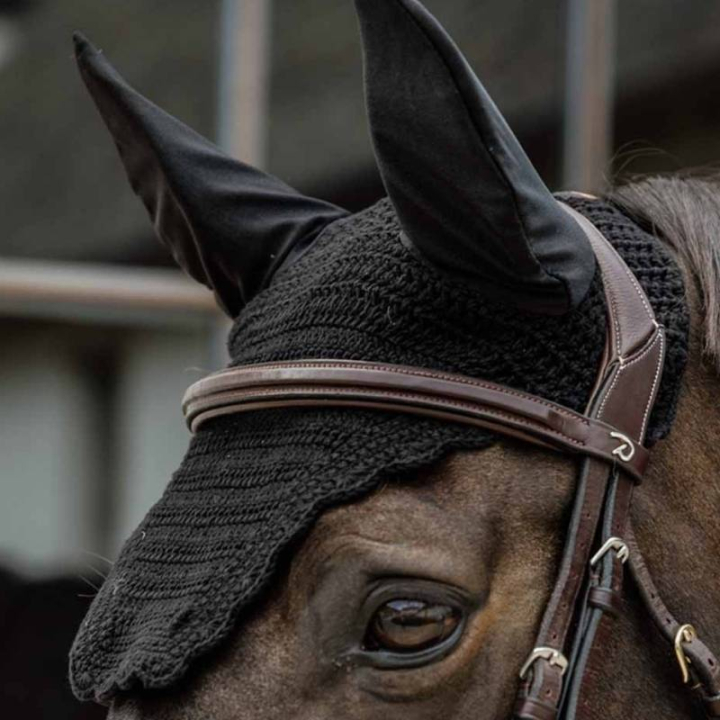 Nauszniki Wellington Wave Czarne w grupie Sprzęt dla konia / Nauszniki przy Equinest (4265533BA)