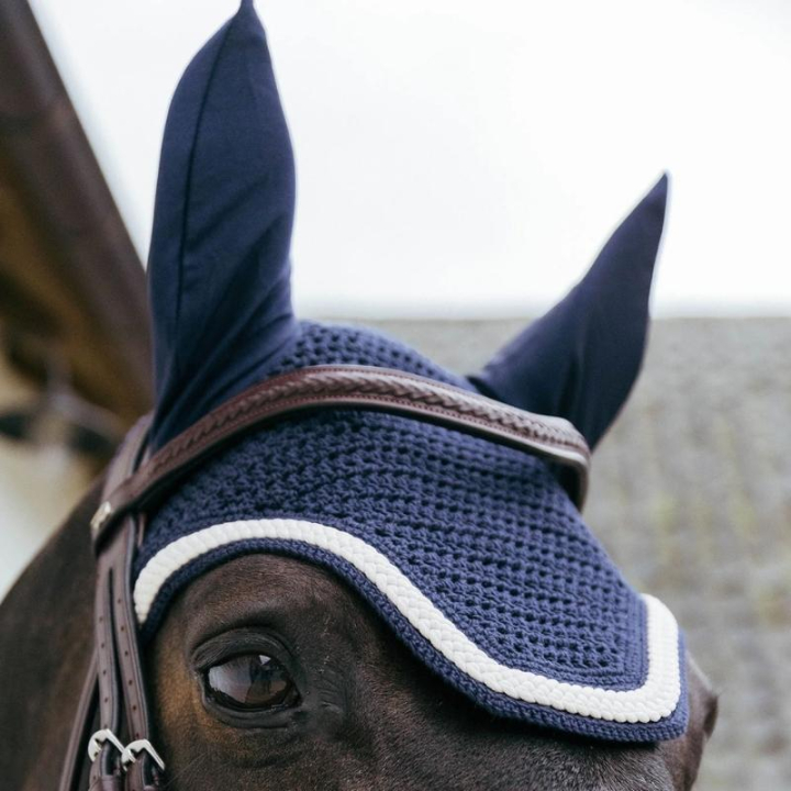 Nauszniki Wellington Plaited Cord Granatowe w grupie Sprzęt dla konia / Nauszniki przy Equinest (4265903FNA_r)