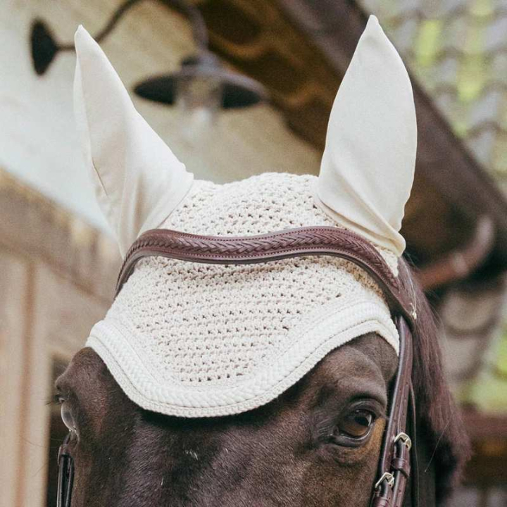 Nauszniki Wellington Plaited Cord Beżowe w grupie Sprzęt dla konia / Nauszniki przy Equinest (4265932FBE_r)