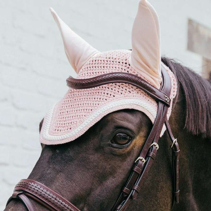 Nauszniki Wellington Plaited Cord Jasny Róż w grupie Sprzęt dla konia / Nauszniki przy Equinest (4265950FLPI_r)