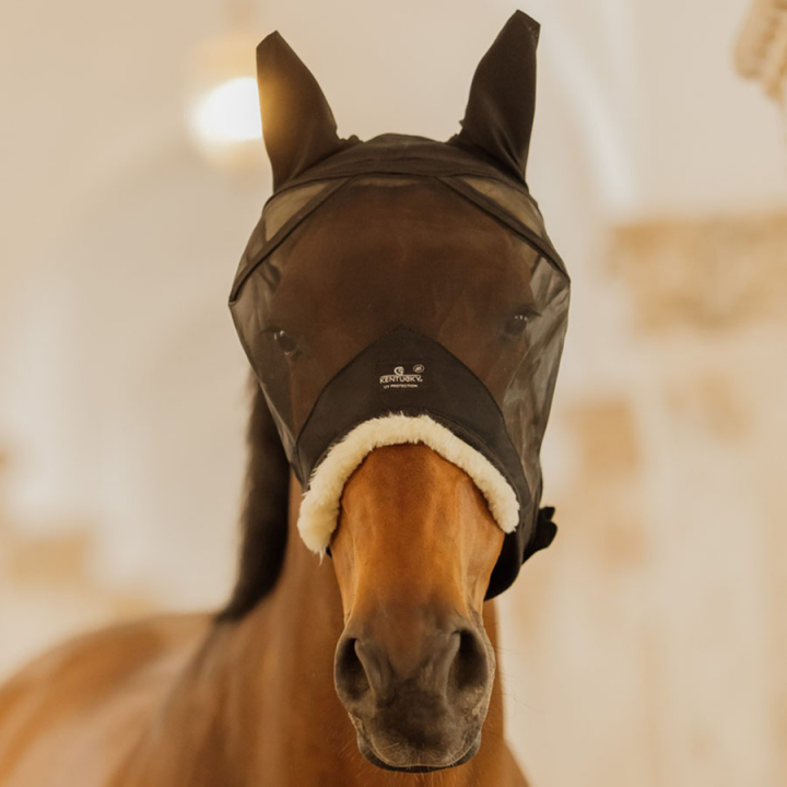 Maska przeciw owadom z uszami Skin Friendly Czarna w grupie Ochrona przed owadami / Maski i moskitiery przy Equinest (4266401COBBA_r)
