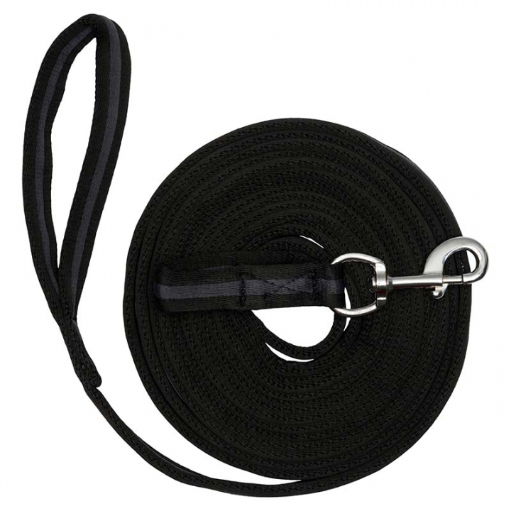 Lonża Soft HG Czarna/Szara w grupie Sprzęt dla konia / Lonżowanie i praca z ziemi przy Equinest (42700001BAGR)