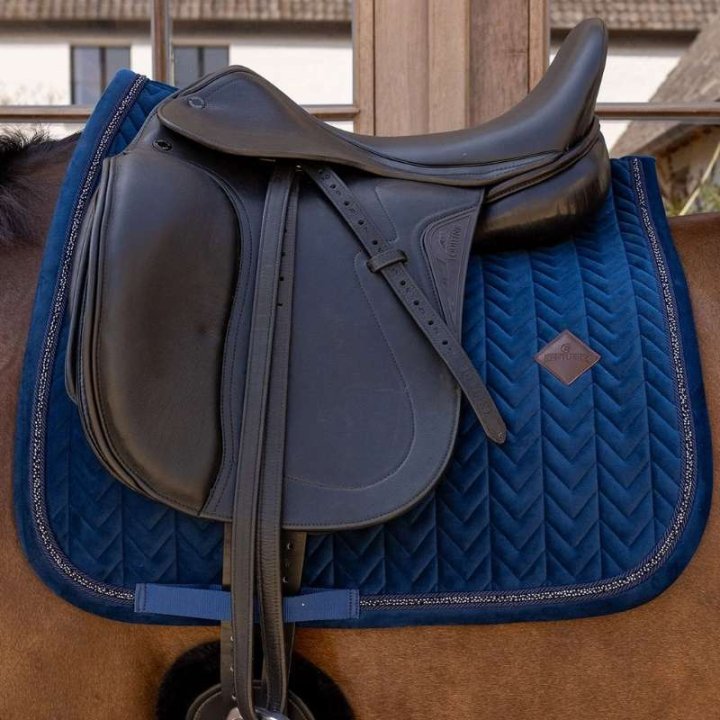Czaprak ujeżdżeniowy Velvet Mini Pearls Granatowy w grupie Sprzęt dla konia / Czapraki / Czapraki ujeżdżeniowe przy Equinest (4275003DRNA_r)