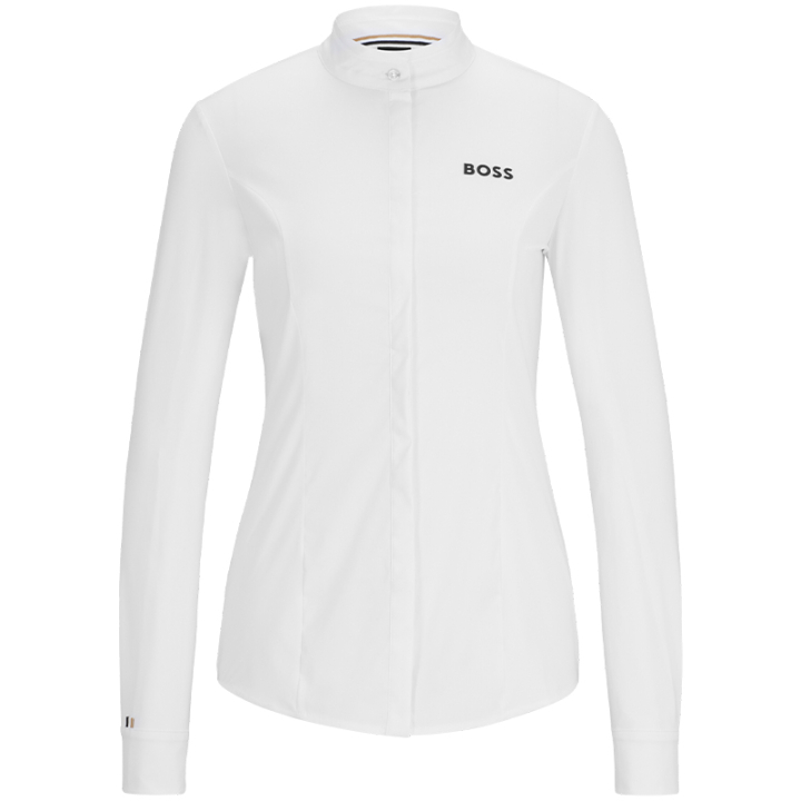 Koszula konkursowa Emma Biała w grupie Odzież jeździecka / Bluzki i koszulki / Koszulki konkursowe przy Equinest (4613B1W04011WH_r)