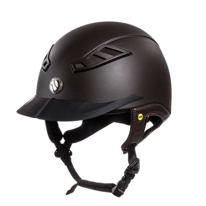 Kask EQ3 Lynx Smooth Top Brązowy w grupie Sprzęt dla jeźdźca / Kaski / Kaski MIPS przy Equinest (4921_B_r)