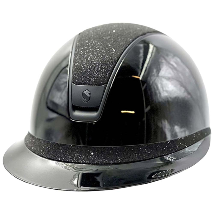 Kask Miss Shield 2.0 Glossy Crystal Fabric Matt Trim Czarny w grupie Sprzęt dla jeźdźca / Kaski / Daszki przeciwsłoneczne przy Equinest (50227BLACKBLACBA_r)
