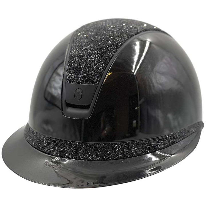 Kask Miss Shield 2.0 Glossy Ultra Fine Rocks Matt Trim Czarny w grupie Sprzęt dla jeźdźca / Kaski / Daszki przeciwsłoneczne przy Equinest (50229BLACKBLACBA_r)