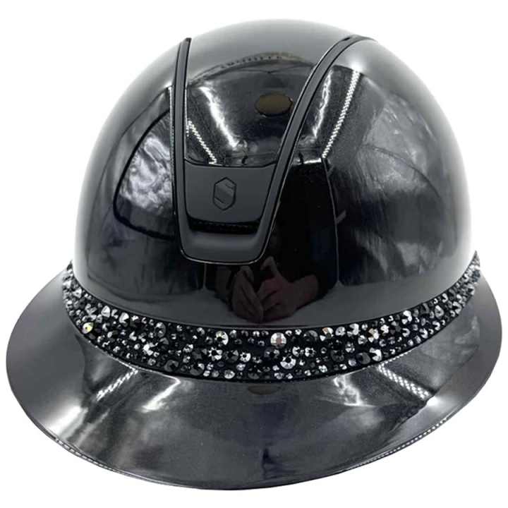 Kask Miss Shield 2.0 Glossy Glacier Matt Trim Czarny w grupie Sprzęt dla jeźdźca / Kaski / Daszki przeciwsłoneczne przy Equinest (50337BLKBLKLBA_r)