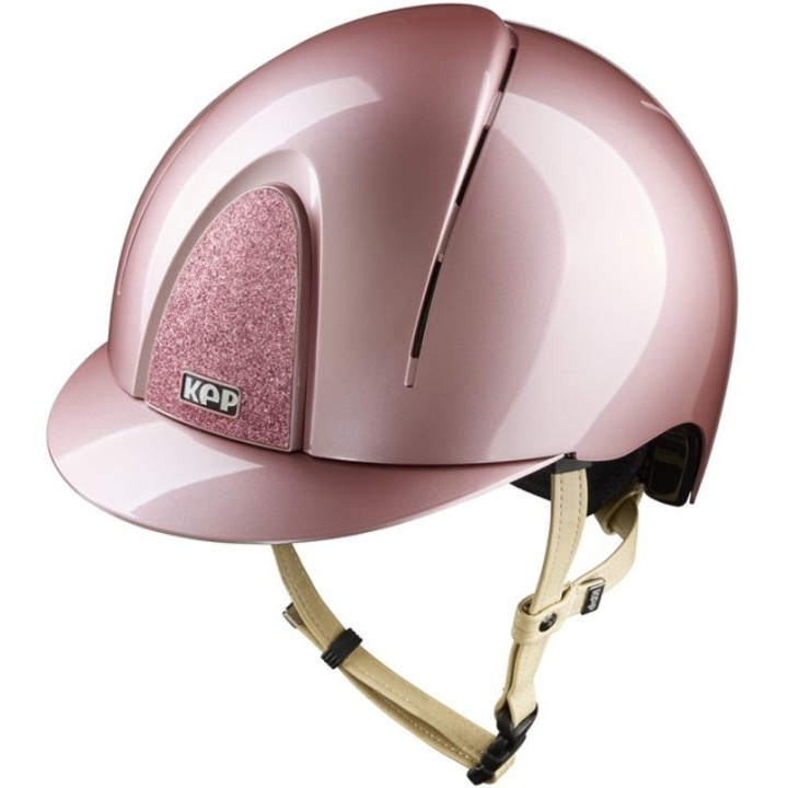 Kask Smart Nova Metal Polish Star Cream Strap Róż/Róż w grupie Sprzęt dla jeźdźca / Kaski / Daszki standardowe przy Equinest (51090042141402PKPK_r)