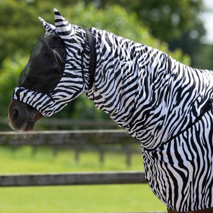 Maska egzemowaUV-Resistant Zebra Czarno/Biała w grupie Ochrona przed owadami / Maski i moskitiery przy Equinest (5111ZEXSBAWH_r)