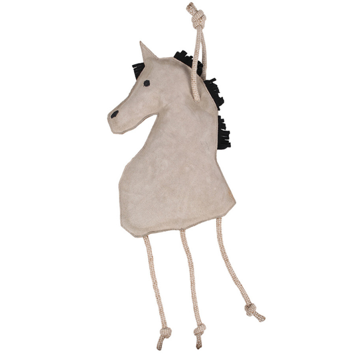 Zabawka dla koni Horse w zamszu ECO Jasnoszara w grupie Stajnia i padok / Zabawki dla koni przy Equinest (5190GR)