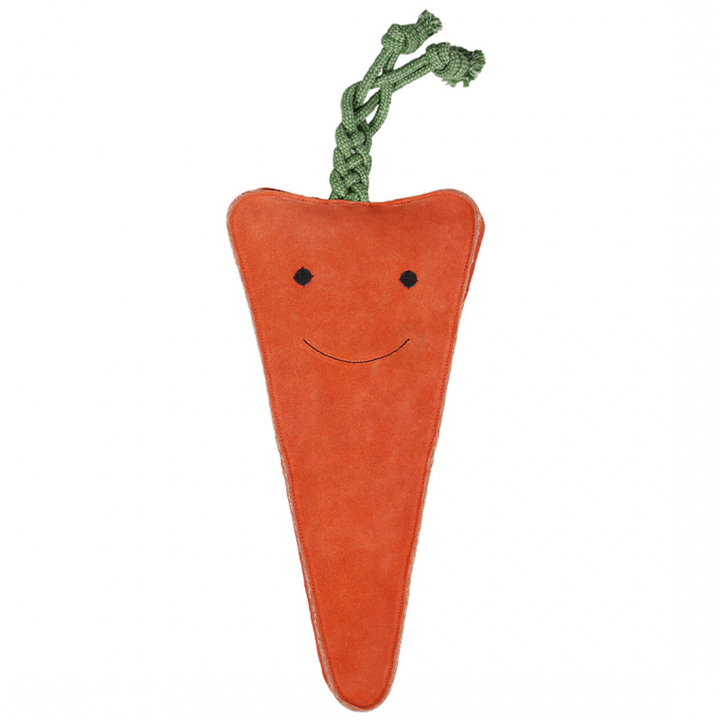 Zabawka dla koni Carrot XL w zamszu ECO Pomarańczowa w grupie Stajnia i padok / Zabawki dla koni przy Equinest (5192)