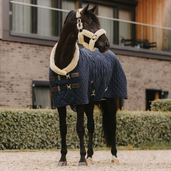Derka konkursowa/stajenna 160g Granatowa w grupie Derki dla koni / Derki konkursowe i transportowe przy Equinest (52101Ma_r)