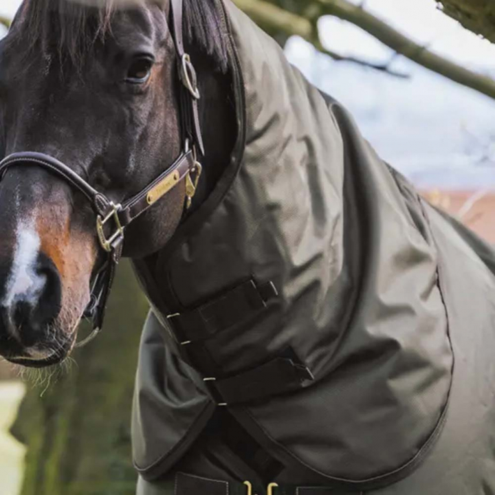 Kaptur do derki All Weather Waterproof Pro 150g Zieleń Khaki w grupie Derki dla koni / Kaptury przy Equinest (52201KGN_r)