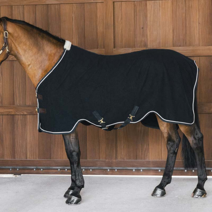 Derka polarowa Vegan Wool Czarna w grupie Derki dla koni / Derki polarowe i wełniane przy Equinest (52230BA_r)