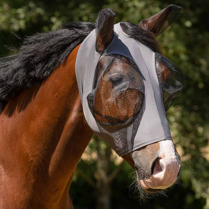 Maska prezciw owadom Super Bug Szara w grupie Ochrona przed owadami / Maski i moskitiery przy Equinest (5344GS1GR_r)