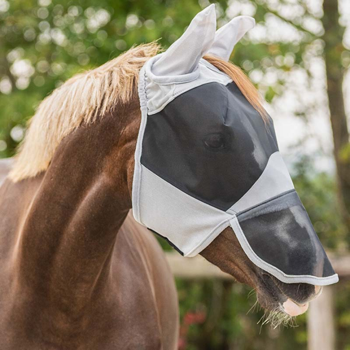 Maska przeciw owadom z nosem Solarie UV Szara w grupie Ochrona przed owadami / Maski i moskitiery przy Equinest (5345GS1GR_r)