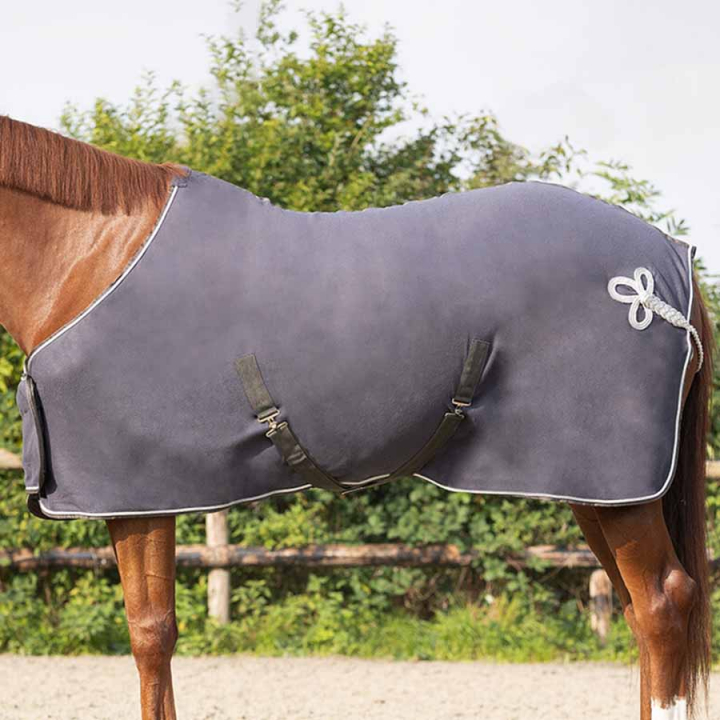 Derka polarowa Ornament Szaro/Srebrna w grupie Derki dla koni / Derki polarowe i wełniane przy Equinest (6014GRSI)