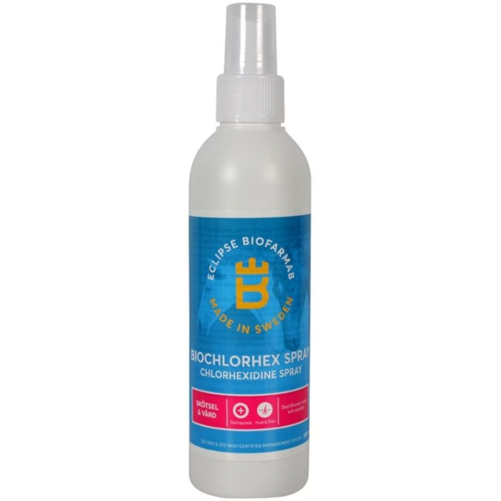 Spray na rany BioChlorHex 200 ml w grupie Pielęgnacja i zdrowie / Pielęgnacja ran / Środki czyszczące rany i opatrunki przy Equinest (601978)