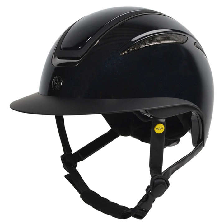 Kask HS MIPS Air Glossy Metal Czarny w grupie Sprzęt dla jeźdźca / Kaski / Kaski MIPS przy Equinest (604177BA_r)