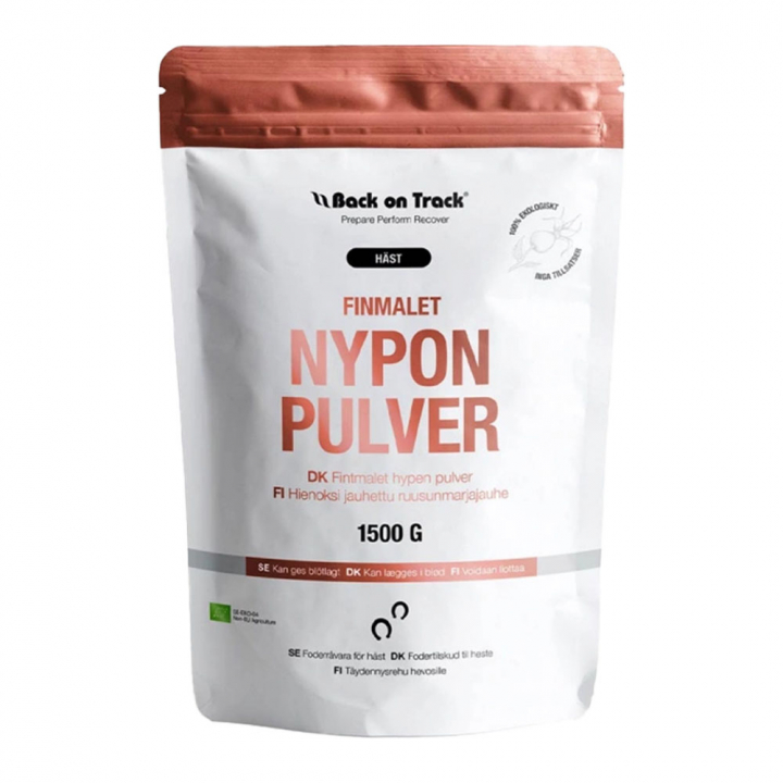 Proszek z dzikiej róży EKO drobno mielony 1500g w grupie Suplementy / Suplementy dla koni / Witaminy i minerały przy Equinest (608099-1500G)