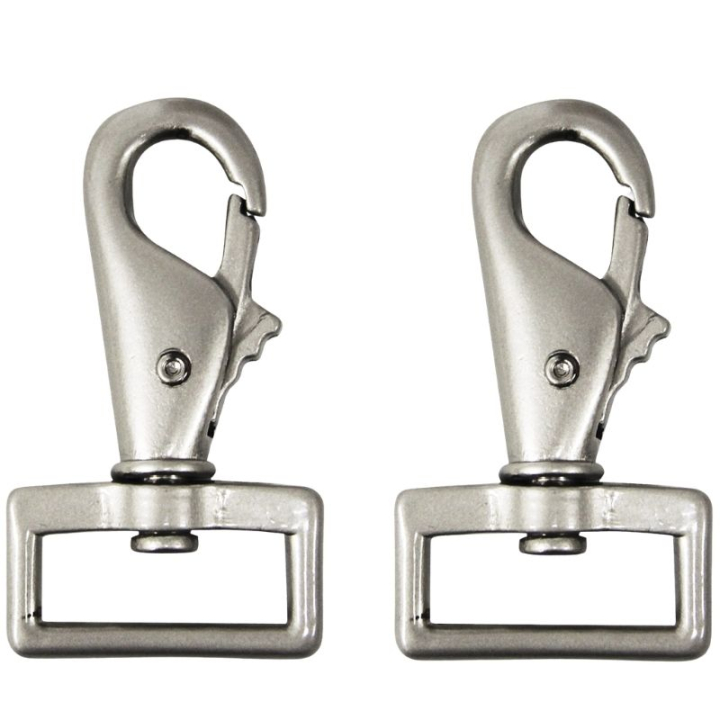 Klamry do derek dla koni Carabiner Srebrne w grupie Derki dla koni / Akcesoria do derek przy Equinest (6178900SI)