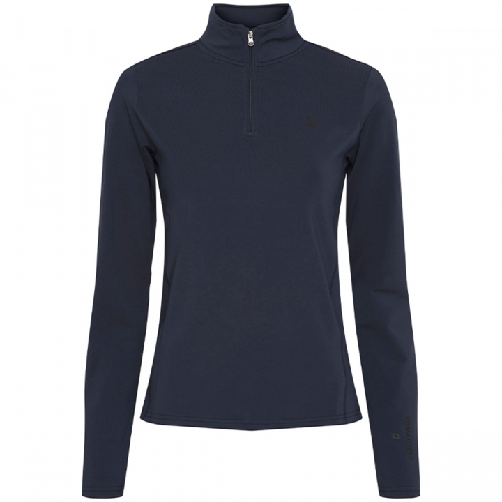 Bluzka funkcyjna Kolyma 1/4 Zip Granatowa w grupie Odzież jeździecka / Swetry i Bluzy przy Equinest (63243NA)