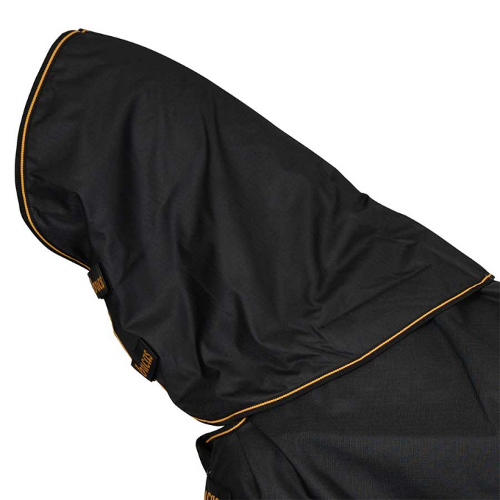 Kaptur Irish Turnout 300g Czarno/Złoty w grupie Derki dla koni / Kaptury przy Equinest (68500-300-Sv_r)