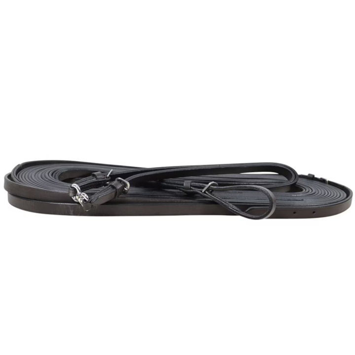 Długie wodze HS Leather 15mm Brązowe w grupie Sprzęt dla konia / Lonżowanie i praca z ziemi przy Equinest (720117BR)