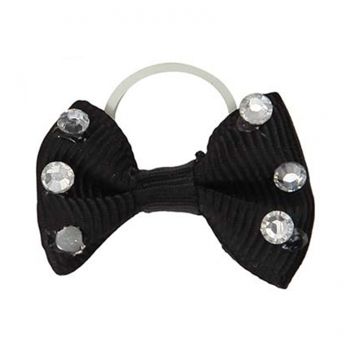 Kryształowe wstążki do grzywy 20-szt. HG czarne w grupie Pielęgnacja i zdrowie / Gumki i kokardki do grzywy przy Equinest (72040BA)