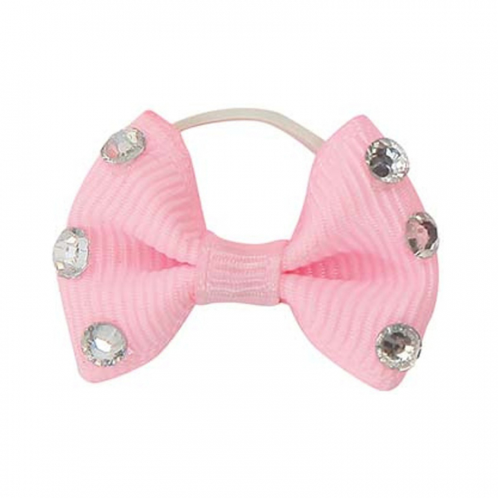 Kryształowe wstążki do grzywy 20-szt. HG różowe w grupie Pielęgnacja i zdrowie / Gumki i kokardki do grzywy przy Equinest (72040PI)