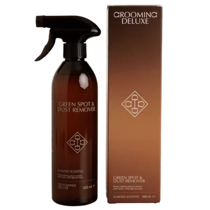 Suchy szampon Green Spot & Dust Remover Almond 500ml w grupie Pielęgnacja i zdrowie / Pielęgnacja sierści / Szampon i odżywka przy Equinest (72112BE-500)