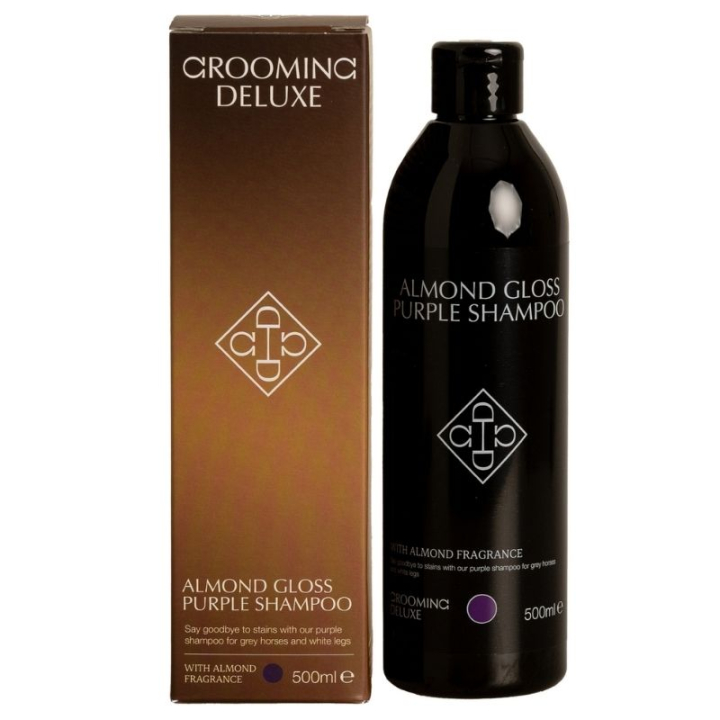 Szampon dla siwych koni Almond Gloss Purple Shampoo 500ml w grupie Pielęgnacja i zdrowie / Pielęgnacja sierści / Szampon i odżywka przy Equinest (72118-500)
