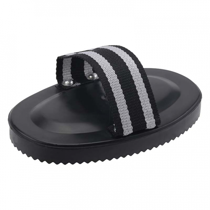 Zgrzebło plastikowe HG Czarne w grupie Pielęgnacja i zdrowie / Szczotki / Zgrzebła przy Equinest (72126BA)